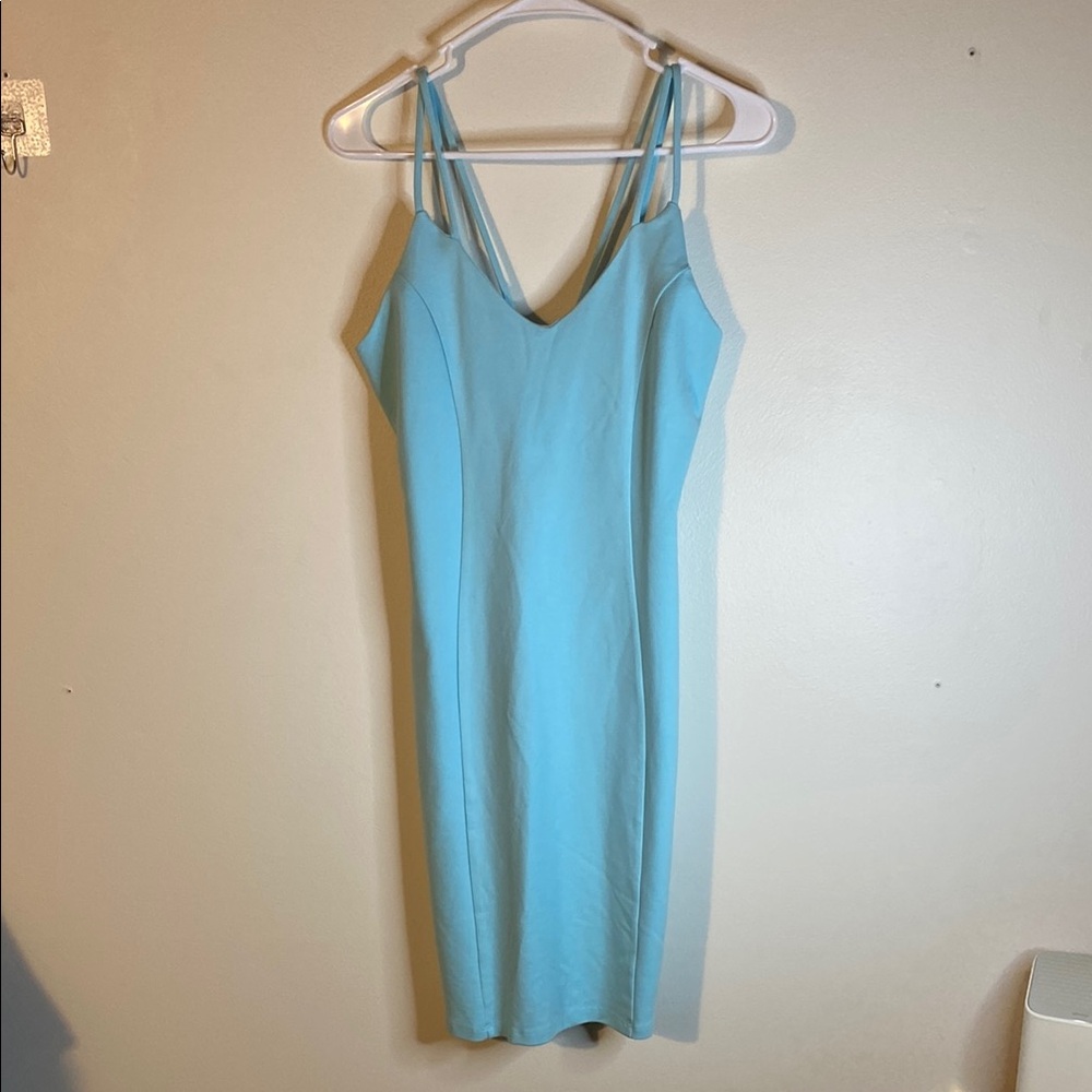 Popular 21 Blue Midi Body con Dress